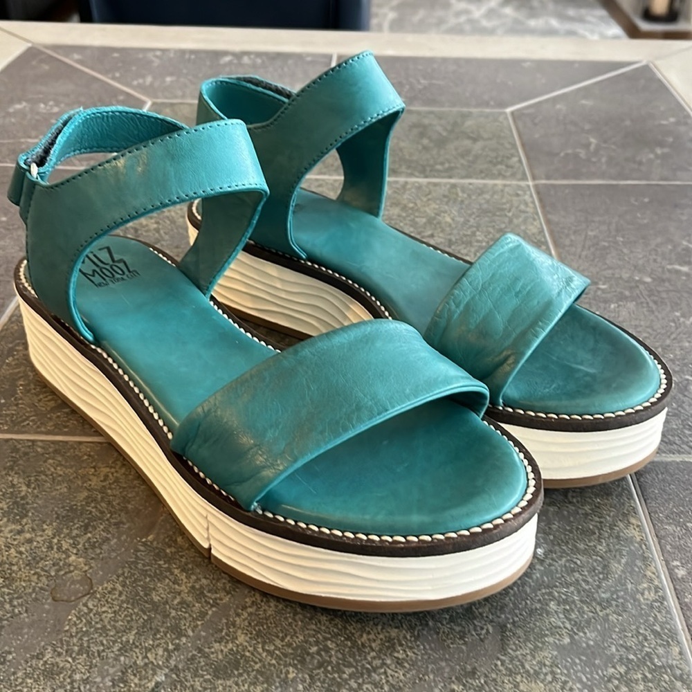Miz Mooz Vice Platform Marine Leather Size 40 (US 9-9.5) - Picture 2 of 8